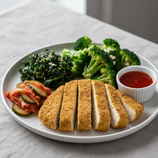 Vegan Baked Tofu Plate