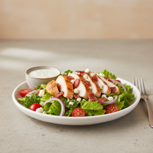 Boxed Bacon and Blue Salad with Chicken