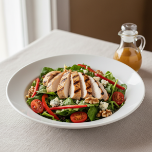 Boxed Mixed Salad with Chicken