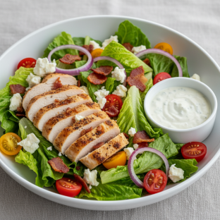 Boxed Bacon and Blue Salad with Chicken