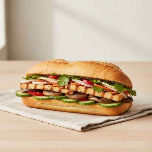 Vegetarian Banh Mi with Tofu Vegetarian Banh Mi with Tofu