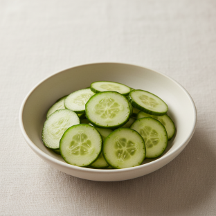 Sliced Cucumbers