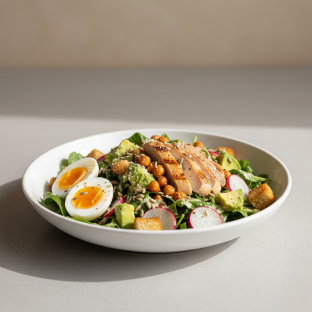 Evolved Chickpea Caesar Salad - Double Egg, Double Chicken