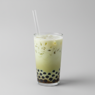 Jasmine milk tea With pearl Boba [25% Sweet]