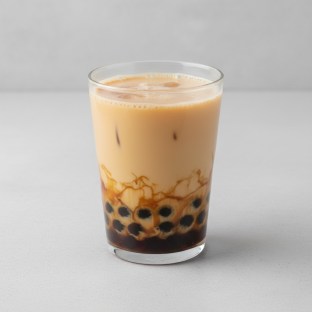 Dairy Free House milk tea with Pearl Boba [Unsweetened]