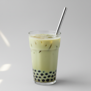 Jasmine milk tea With pearl Boba [Unsweetened]