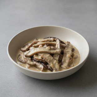 Vegan Portobello Mushroom Stroganoff