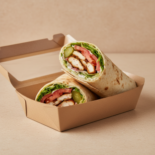 Boxed Chicken Shawarma Wrap