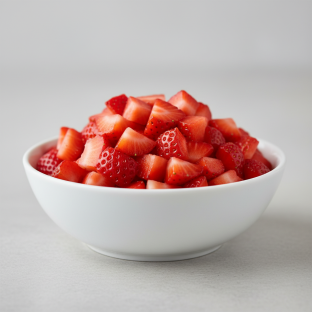 Diced Strawberries