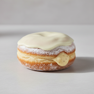 Snowman King Cream Donut