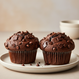 Double Chocolate Chip Muffins Double Chocolate Chip Muffins