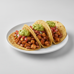 Chicken Pollo Asado Grande Tacos (Dairy Free, No Cheese)