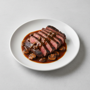 Tri-Tip with Mushroom Demi-Glace