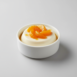 Panna Cotta (Almond with Mandarin Oranges)