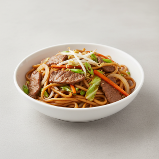 [NO GARLIC] Beef Lo Mein