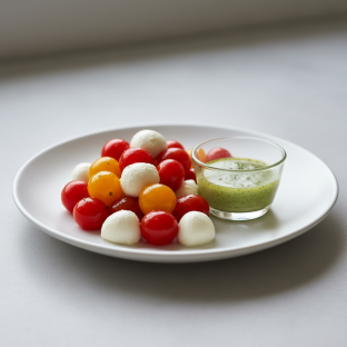 Vegetarian Cherry Tomato and Mozzarella Salad