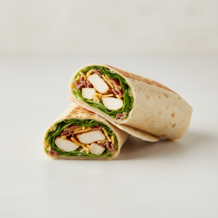 Bacon Ranch Chicken Wrap (No Tomatoes)