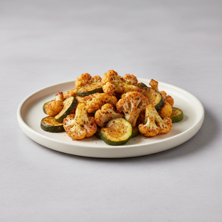 Spiced Cauliflower and Zucchini