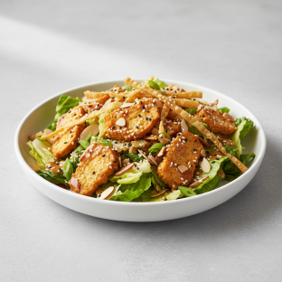 Tofu Fritter Chinese Salad