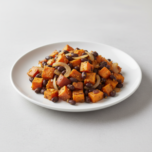 Sweet Potato and Black Bean Hash Sweet Potato and Black Bean Hash