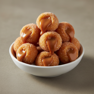 Churros Bites filled with Dulce de Leche Churros Bites filled with Dulce de Leche