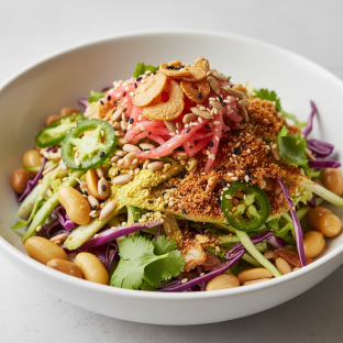 Ginger Salad with Cabbage