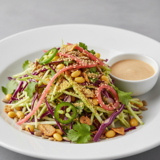 Ginger Salad with Cabbage - Vegan