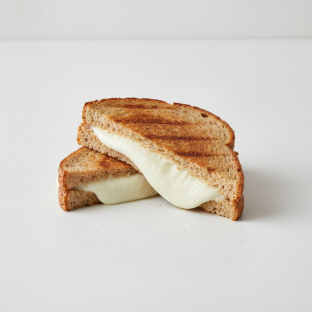 Grilled Fresh Mozzarella Cheese Sandwich on Whole Wheat Bread