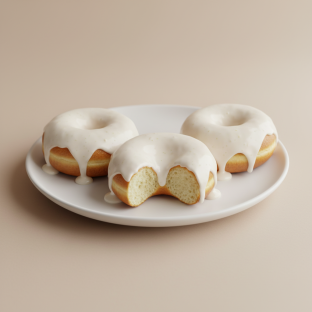 Vegan Vanilla Doughnuts with Vanilla Glaze Vegan Vanilla Doughnuts with Vanilla Glaze