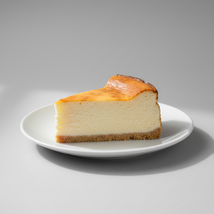 New York Style Cheesecake Slice