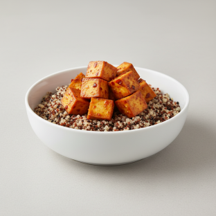 Spicy Tofu and Quinoa