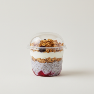 Individually Packaged: Chia Yogurt Parfait with Gluten Free Granola