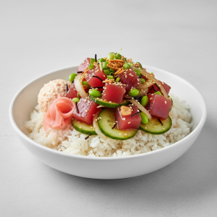 Regular Umami Ahi over White Rice Regular Umami Ahi over White Rice