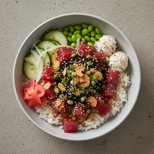 Large Umami Ahi over White Rice Large Umami Ahi over White Rice