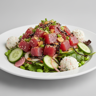 Large Umami Ahi over Salad Large Umami Ahi over Salad