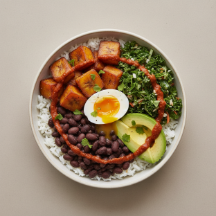 Sweet Plantain Bowl with Pastured Egg