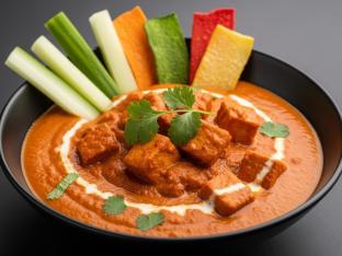 Fried Tofu Tikka Masala Curry