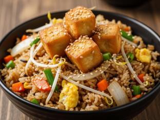 Fried Tofu Chinese Sesame Fried Rice