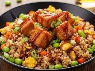 Fried Tofu Japanese Teriyaki Fried Rice