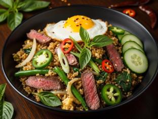 Angus Ribeye Thai Basil Fried Rice
