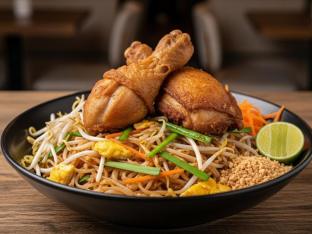Fried Chicken Pad Thai