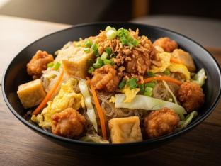 Fried Tofu Phuket Woon Sen Noodle
