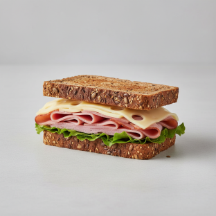 Ham and Swiss Cheese Sandwich