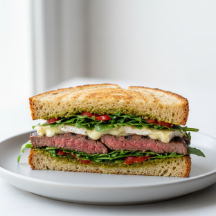 Gluten Free Steak and Brie Sandwich