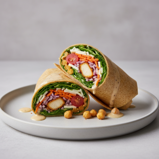 Vegan Chicken Caesar Wrap