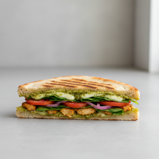 Vegan Pesto Chicken Panini