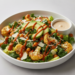 Kicking Cauliflower Kale Salad