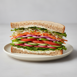 Veggie Sandwich w/ Veggie Cream Cheese