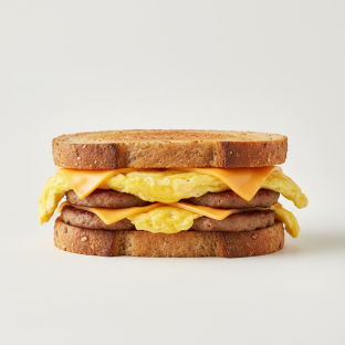 Gluten Free - NY Egg Sandwich with Turkey Sausage