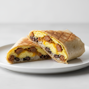 Turkey Sausage Breakfast Burrito